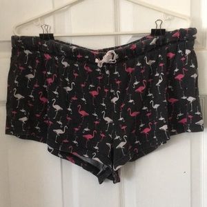 George Flamingo Pajama Short Shorts - XL